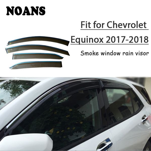 

noans 4шт для chevrolet equinox 2018 2017 аксессуары авто окна вс дождя козырек двери щит уравновешивания