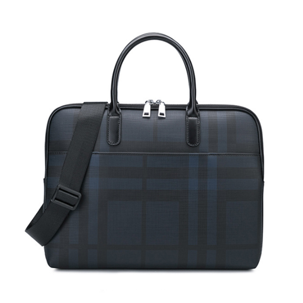 

horizonplus europe fashion trendy luxury check pattern men business messenger bag brieffase bag