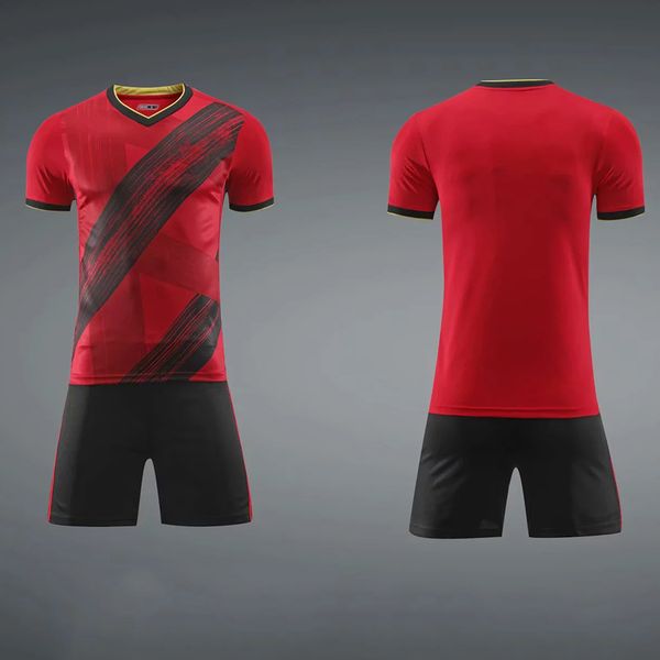 

kids soccer uniforms football jerseys custom soccer training uniform gym runing sports wear clothes belgium national team fans suit, Black
