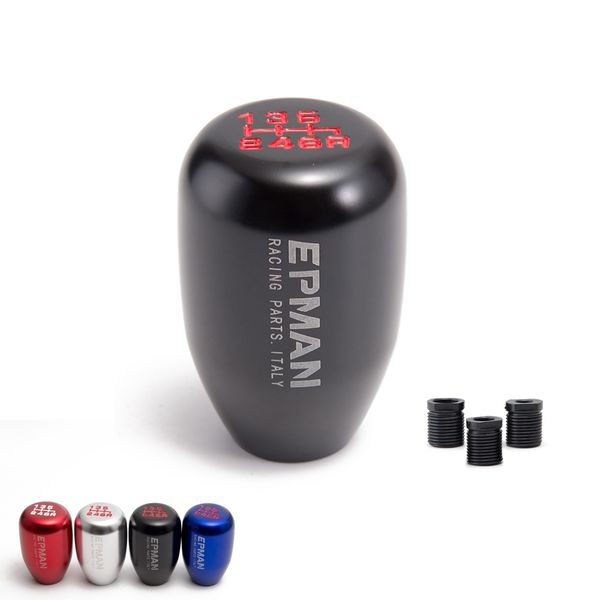 

epman universal car manual shift knob gear shift shifter lever aluminum handle 6 speed epsk019s6