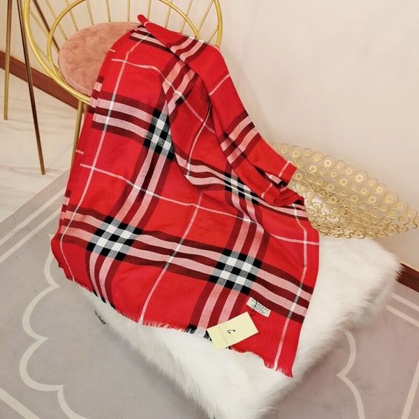 

2018 winter luxury cashmere scarves high-end classic brand fashionable men and women's large shawls 180*70, Blue;gray