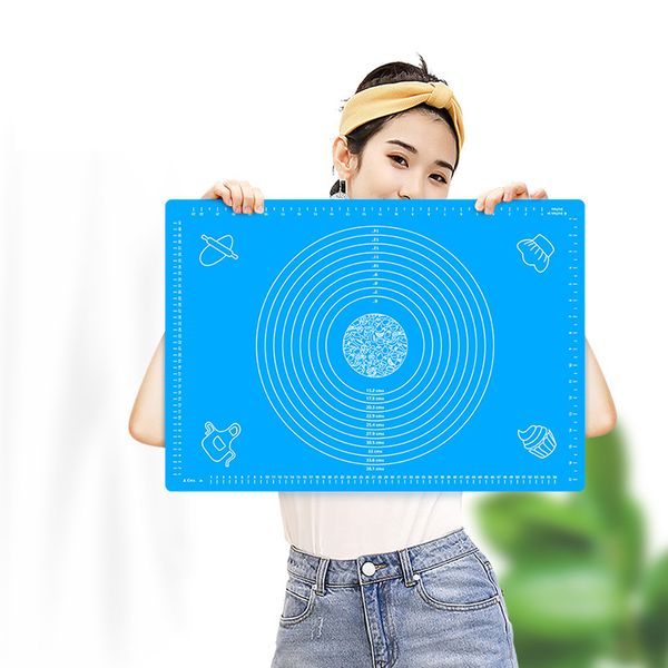 

household baking tool 64 * 45 silicone pad kneading pad durable and easy to clean silicone kneading pad ing