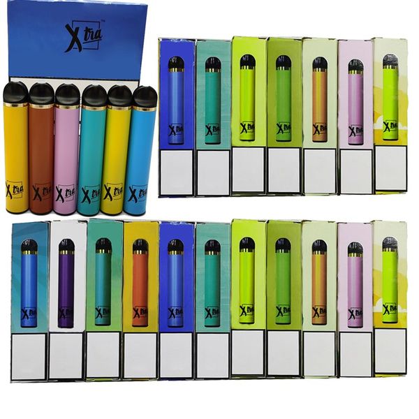 

1500puffs Xtra Одноразовые Vape Pen 5мл Cartrdiges Pod Xtia Новая упаковка Starter Kit 550mAh Аккумулятор E-сигареты Empty Упаковка испарителем