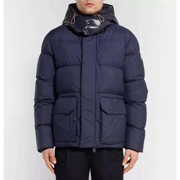 

fashion-18fw europe america short down jackets hooded casual winter warm thicken bread down coat fashion street windproof outerwear, Black