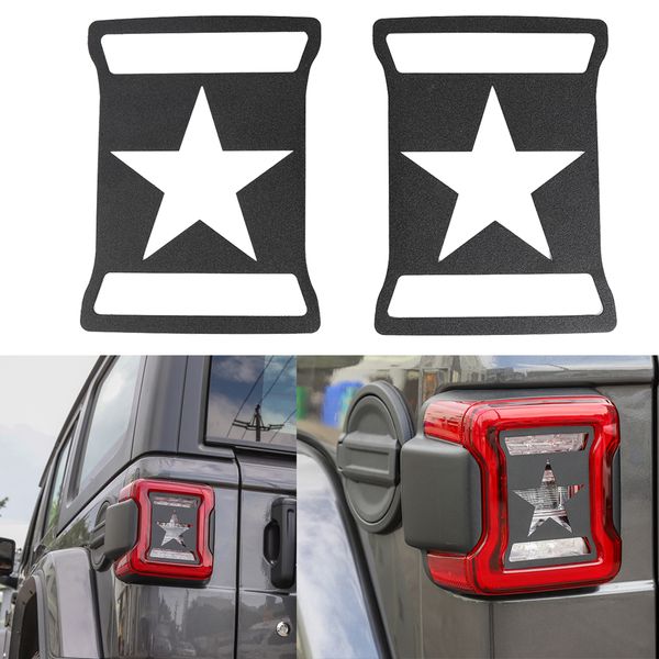 

car styling rear light hoods decoration cover trim tail lamp guards sticker for jl 2018 up car accessories