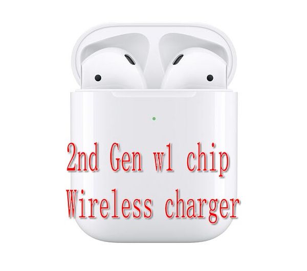 

2019 w1 Chip APS 2 Generation 2 Wireless Charger Wireless Bluetooth earphone headphone earbuds Headset with pop up window