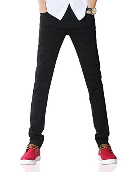 

demon 808b series men's skinny fit slim jeans, Blue