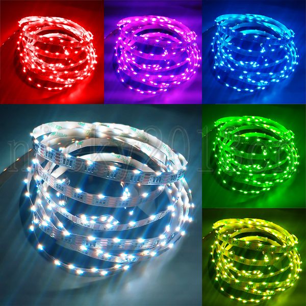 Side View Emitting 12V 335 RGB LED Flexible Strip Light Tape Ribbon String Non Waterproof 120LEDs/m Multiple Color Changing