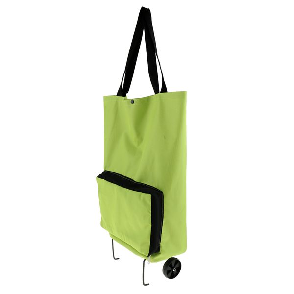 

oxford foldable wheel bag shopping camping trolley storage carrier cart tote laundry basket luggage shoulder hand tote bag