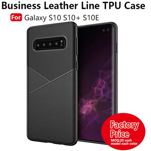 

Business Line Tpu Phone Case for For Samsung Galaxy S10 S10Lite S10Plus Anti Shock Absorption case for iPhone XR iPhone X iphone XS Max