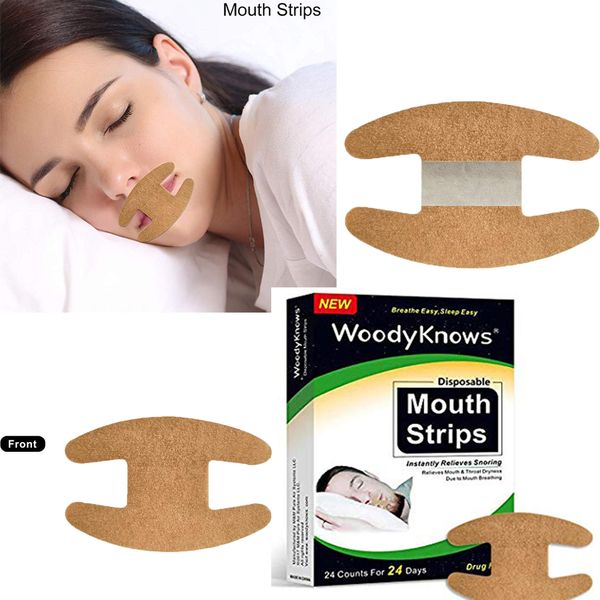 

24 шт Анти Храп Газа Храп Полоски храпа носового дыхания Горло Носовая Easy Sleep Tape Mouth
