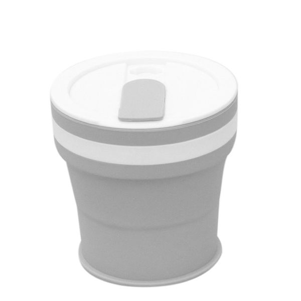 

1pcs портативный силиконовые термоусадочную кубок складные кубок открытый спорт путешествия главная