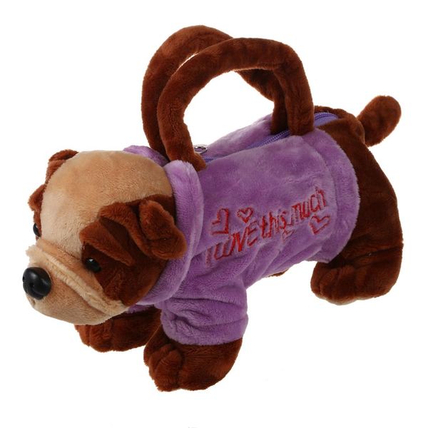 

3d dog bags kid toys handbag dog 25*10cm