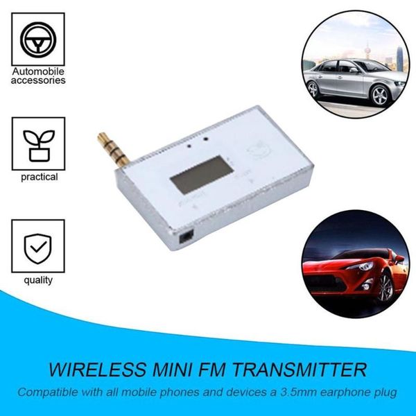 

wireless mini fm transmitter car mp3 player display music audio for mobile phones tablet pc mp3 player receiver