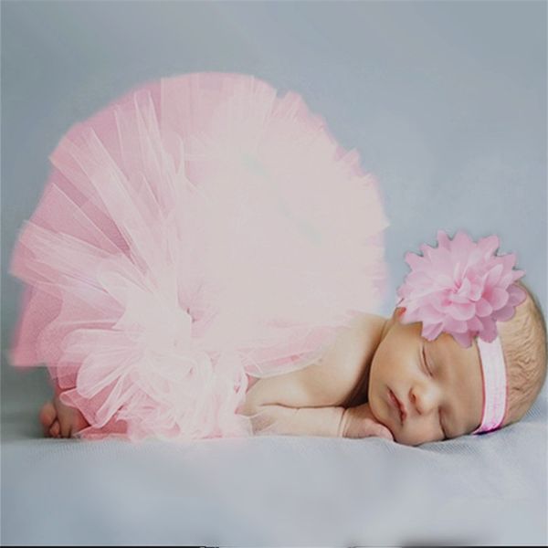 

baby dress pink newborn tutu clothes voile baby girls dress +headband knitted crochet p prop outfits, Red;yellow
