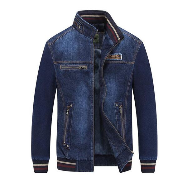 

2019 spring denim bomber jacket,elasticity cuff waist motor biker denim cotton cardigan outwear,pockets safari cargo jacket man, Black;brown