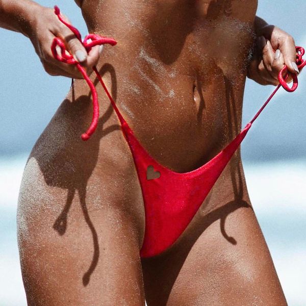 

women's heart hole beachwear bathing swimming swimwear t-back thong g string brazilian underwear panties bikini pants #yl5