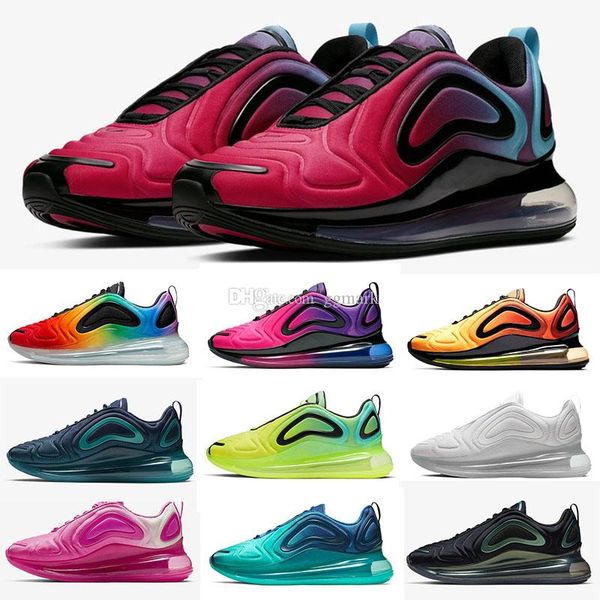 

new running shoes for men women triple black volt pink rise sea forest sunset gym red carbon grey air cushion mens sneakers sport trainers