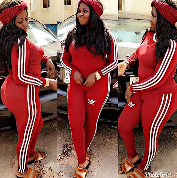 

designers tracksuit fashion sport ad brand womens tracksuit sport sweatshirt casual women zipper jacket three strips s-xl