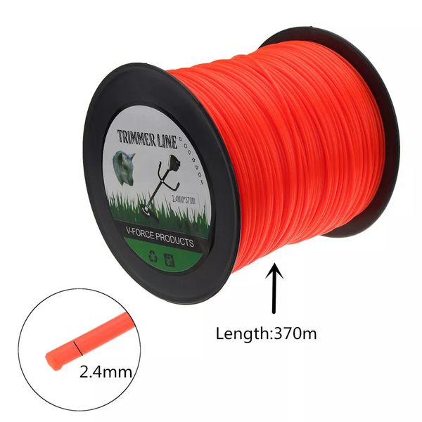 

2.4mm x 370m nylon trimmer line for brushcutter lawnmower