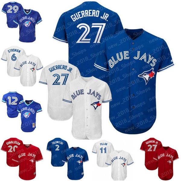 

27 Vladimir Guerrero Jr 19 Jose Bautista Blue Jays baseball 11 Kevin Pillar 6 Marcus Stroman 29 Joe Carter 12 Roberto Alomar 20 Donaldson