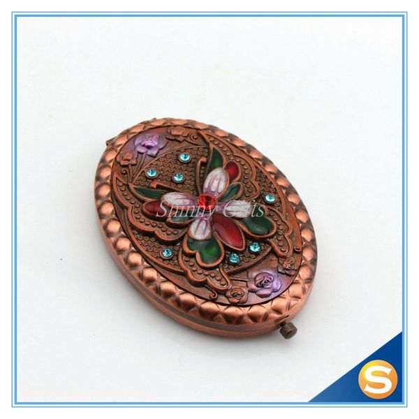 

2016 new design butterfly metal pocket mirror