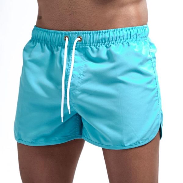 

jockmail мужские шорты совета surf купальники пляж коротышка swim shorts лето мужской athletic running man gym сплошные 14colors, White;black