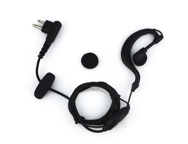 

50x 2 pin ear-hook earpiece headsets ptt mic for motorola cp88 gp2100 sp10 radio