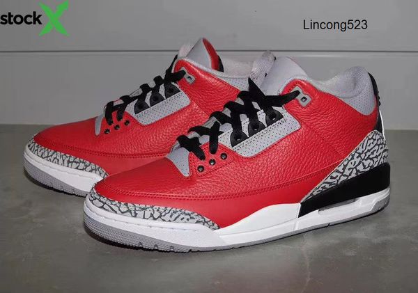 

new 2020 red cement low men basketball shoes sports sneakers fashion trainers with box size 7-13, Black