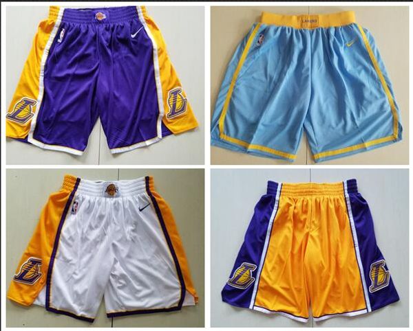 lakers shorts yellow