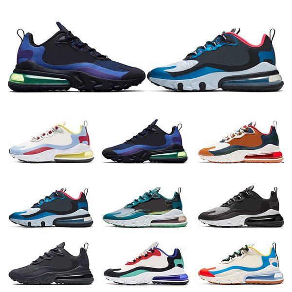 

comfortable react men running shoes heritage sea green bauhaus sunset deep royal blue optical triple black sports sneakers trainers