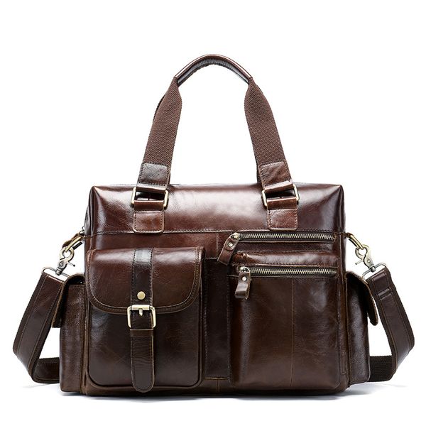 

vintage men messenger bags crossbody business casual handbag male travel office leather shoulder bag big capacity