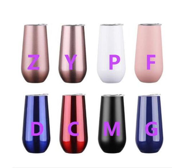 

6oz egg cup 20pc lot wine tumbler beer mug champagne flute tumbler tainle teel ro e gold thermo vacuum fla k with lid