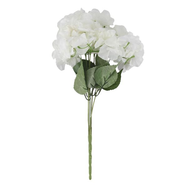 

artificial hydrangea flower 5 big heads bouquet (diameter 7" each head