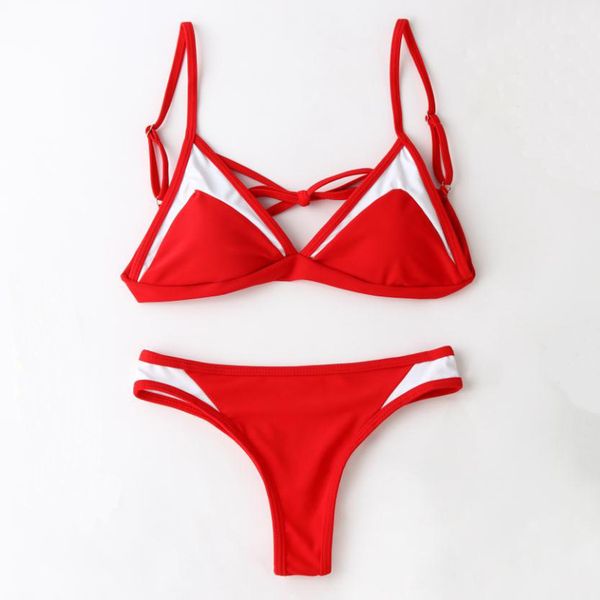 

a&j bikinis 2019 mujer padded neon solid color bikini set candy color women yrl k69