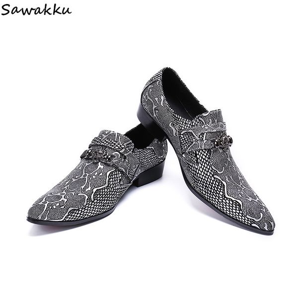 

british style genuine leather men dress shoes fashion snake leather breathable men loafers rhinestone business sapato masculino, Black