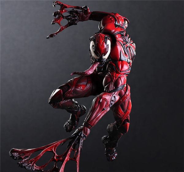 

23cm marvel red venom action figure model toys kids christmas gift doll toy pvc super heros collection model with box