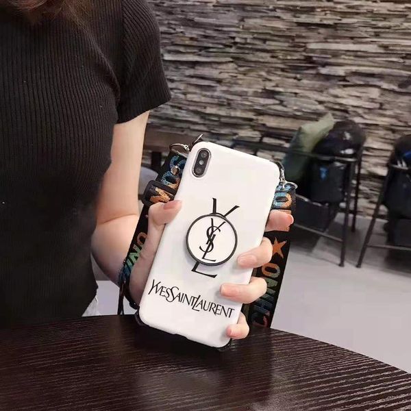

designer iphone xs max case brand iphone xr case 6/6s 6p/6sp 7/8 7plus/8plus luxury style case with 10 styles lanyard kickstand included
