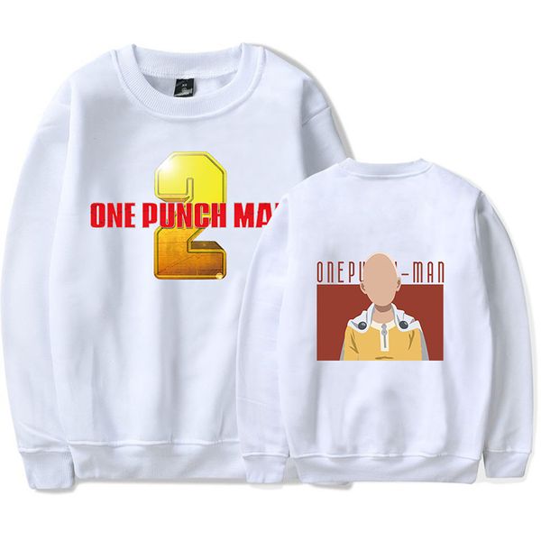 

new one punch man anime cartoon hoodies fashion men women capless sweatshirts casual long sleeve hoodie pullover 4xl, Black
