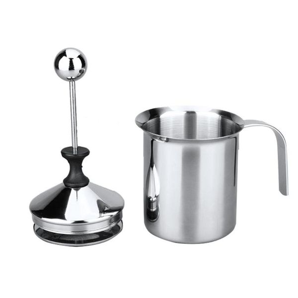 

adoolla stainless steel double mesh manual milk frother