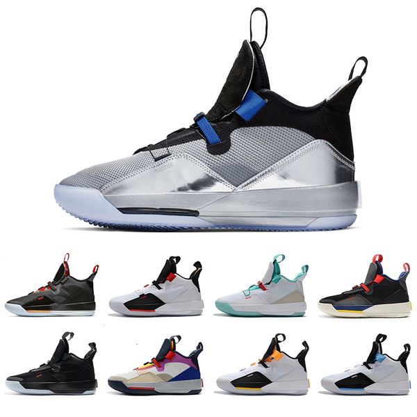 

mens basketball shoes xxxiii pf 33 all-star utility blackout guo ailun 33s chinese new year grey sail sneakers