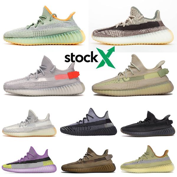 

luxuy kanye west v2 mens womens designer running shoes zyon oreo desert sage tail light cinder earth linen flax marsh brand sneakers