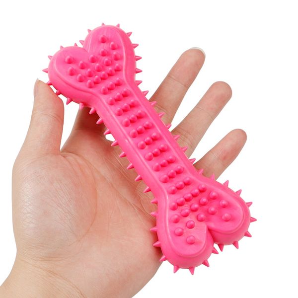 

pet dog chew toy puppy tooth brush soft rubber pet molar tooth cleaning brush tooth puppy pet toothbrush pets supplies