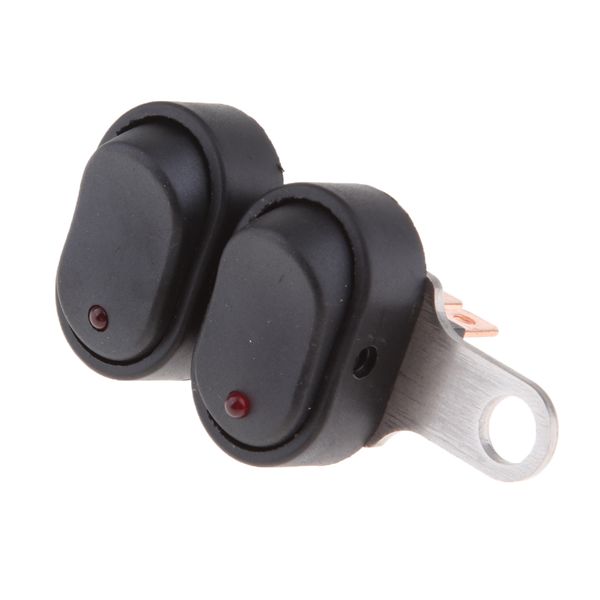 

12v motorcycle headlight on off switch with red indicator