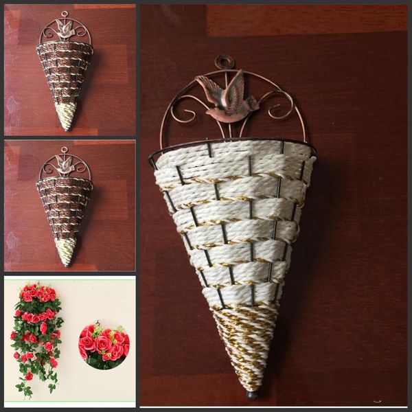 Wholesale Home Decoration Accessories Vintage Wall Hang Vases