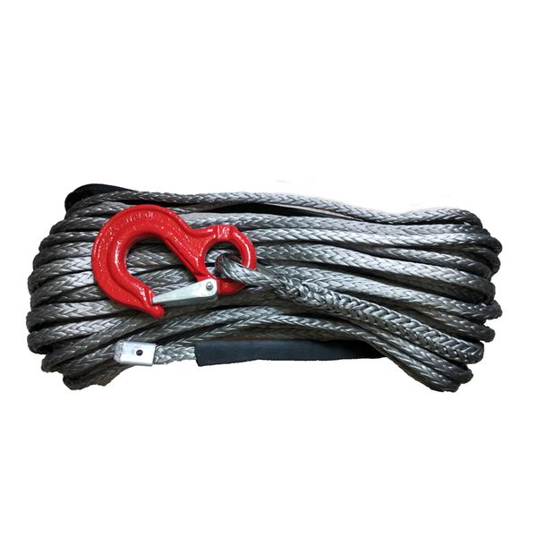 

uhmwpe 12mm x 30m 12 plait 4x4 tow rope recovery winch line with hook