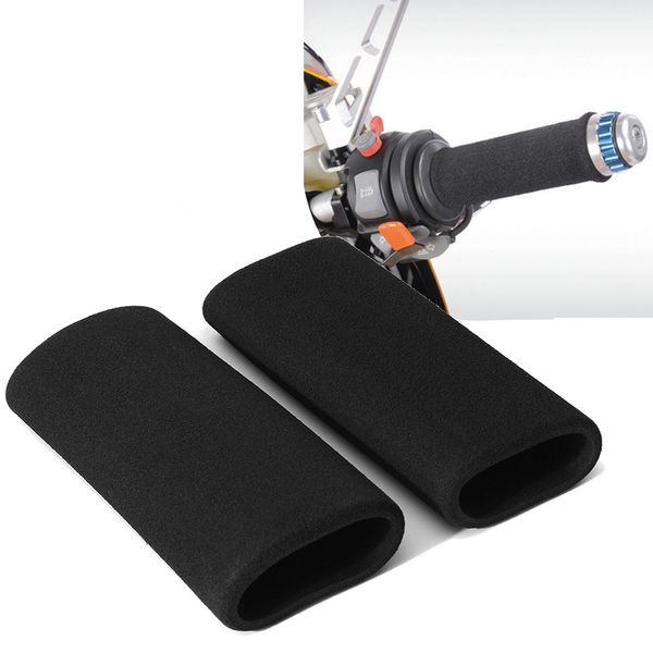 

2pc motorcycle handlebar cover motorbike brake grip cover slip-on foam anti vibration handlebar motorcycle frames&fittings