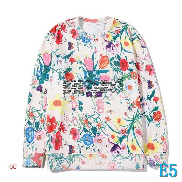 

autumn brand hoodies sweatshirts for mens hoodie with floral printting winter luxury designer streetwear jogger clothing 5, Black