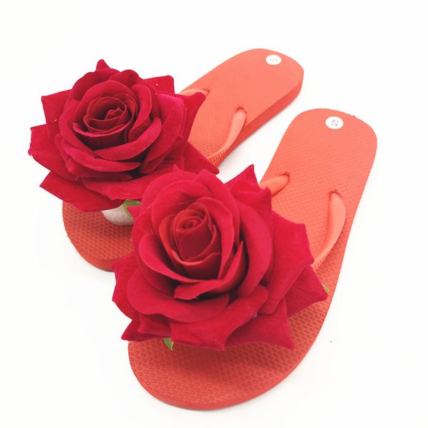 

hahaflower soles red beach sandals wedge flatslippers flip flops plus size 35-45 flip flops, Black