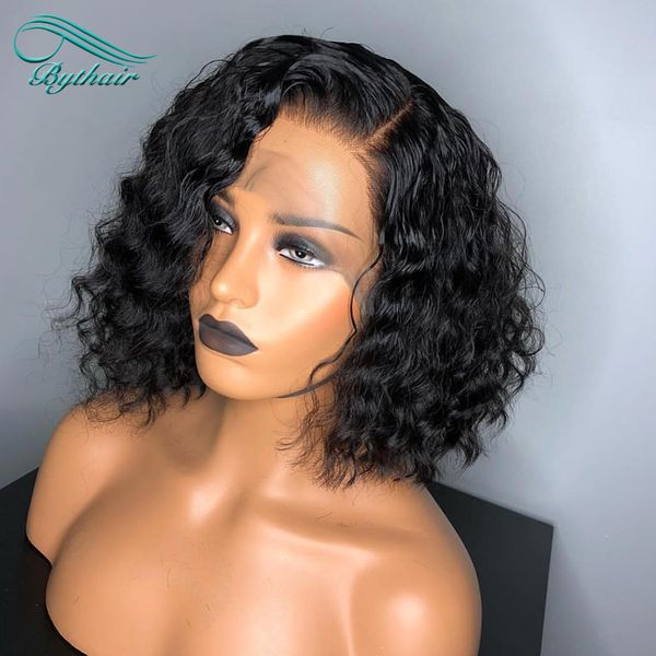 

Высокого качество Curly Glueless фронт шнурок парики человеческих волос с волосами младенец бразильского полных париками шнурка для африканского парика американцев Bythair